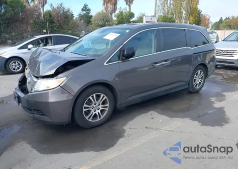 2013 Honda Odyssey Ex-L из США, поврежденный, VIN 5FNRL5H63DB047857